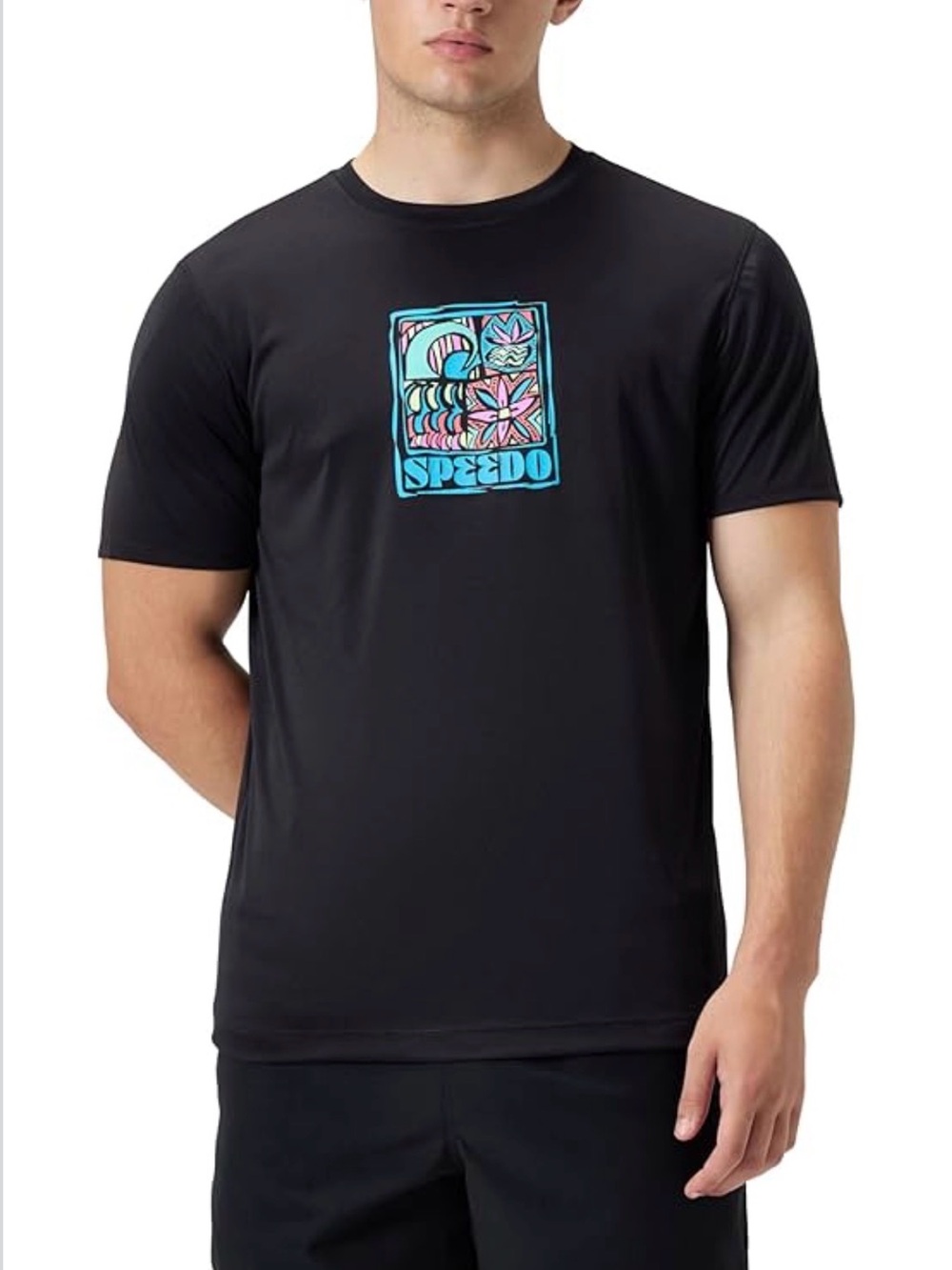 Speedo Men's Uv Swim Shirt Graphic Short Sleeve Tee